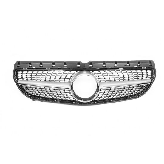 Передня решітка 2015-2018 (Diamond Silver) для Mercedes B-class W246 рр Передня решітка 2015-2018 (Diamond Silver) для Mercedes B-class W246 рр