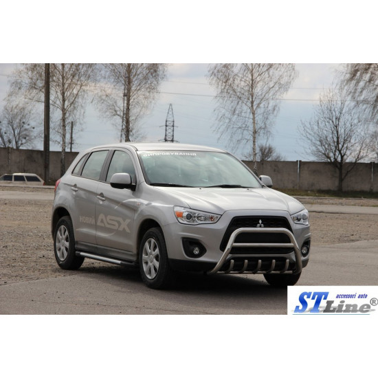 Кенгурятник WT003 (нерж.) для Mitsubishi ASX 2010-2023 рр