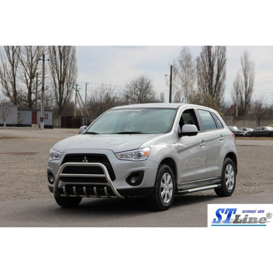 Кенгурятник WT003 (нерж.) для Mitsubishi ASX 2010-2023 рр