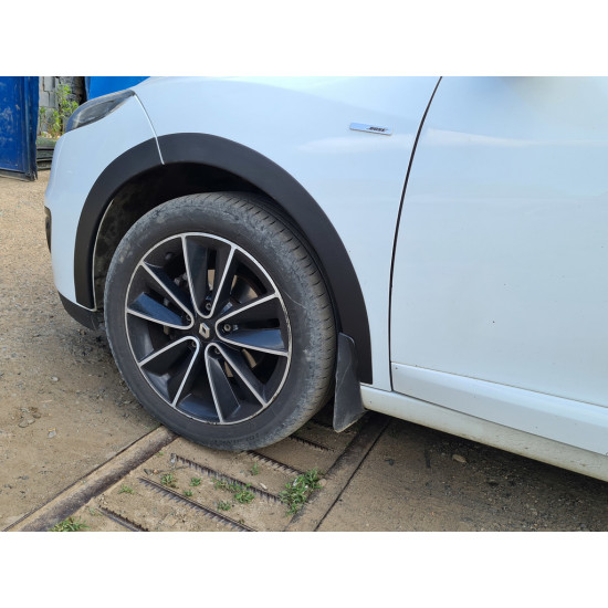 Накладки на арки (8 шт, чорні) SW, ABS - пластик для Renault Megane III 2009-2016 рр Накладки на арки (8 шт, чорні) SW, ABS - пластик для Renault Megane III 2009-2016 рр
