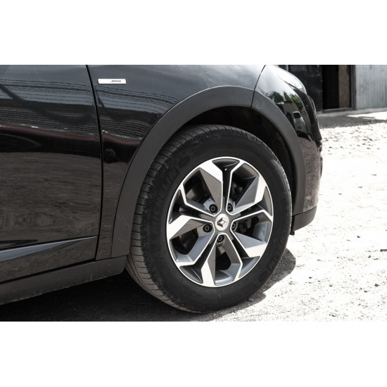 Накладки на арки (8 шт, чорні) SW, ABS - пластик для Renault Megane III 2009-2016 рр Накладки на арки (8 шт, чорні) SW, ABS - пластик для Renault Megane III 2009-2016 рр