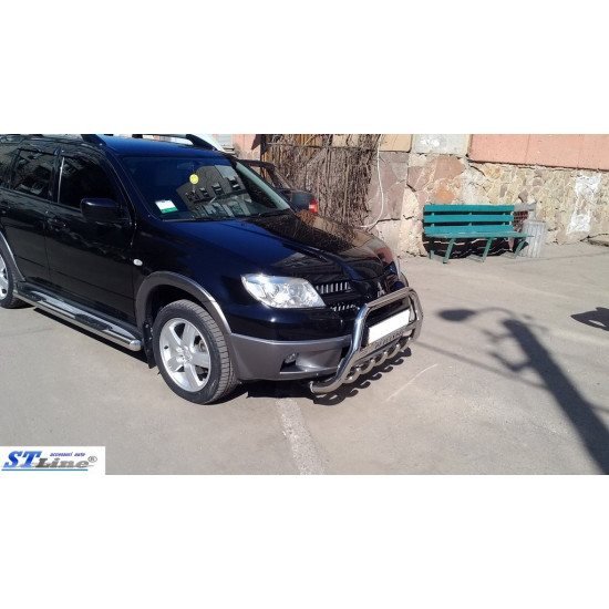 Кенгурятник (нерж.) для Mitsubishi Outlander 2001-2006 рр