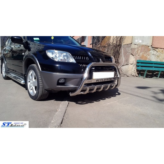 Кенгурятник (нерж.) для Mitsubishi Outlander 2001-2006 рр