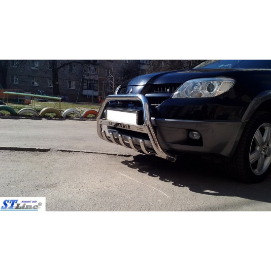 Кенгурятник (нерж.) для Mitsubishi Outlander 2001-2006 рр