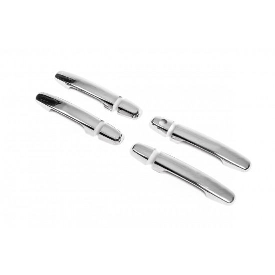 Накладки на ручки (4 шт, нерж) Carmos - турецька сталь для Chery Elara - Alia - Fora - A5 2006-2024 рр Накладки на ручки (4 шт, нерж) Carmos - турецька сталь для Chery Elara - Alia - Fora - A5 2006-2024 рр