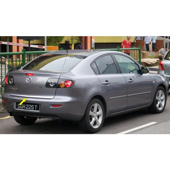 Кромка багажника SD (нерж.) для Mazda 3 2003-2009 рр Кромка багажника SD (нерж.) для Mazda 3 2003-2009 рр