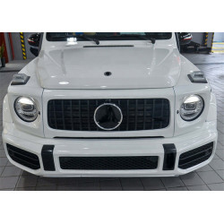 Решітка і накладки на фари G63 для Mercedes G сlass W463 2018-2024 рр