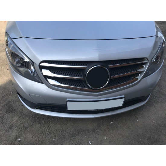 Накладки на решітку (5 шт, нерж) Carmos - Турецька сталь для Mercedes Citan 2013-2021 рр Накладки на решітку (5 шт, нерж) Carmos - Турецька сталь для Mercedes Citan 2013-2021 рр