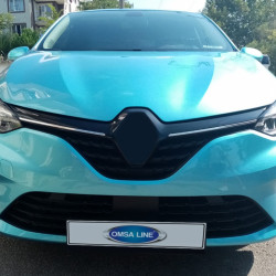 Накладки на решітку (2 шт) Carmos - Турецька сталь для Renault Clio V 2019-2024 рр