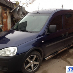 Бічні труби (2 шт., нерж.) для Opel Combo 2002-2012 рр