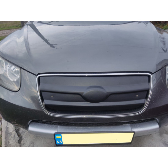 Зимова решітка 2005-2010 (верхня) Матова для Hyundai Santa Fe 2 рр