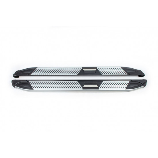 Бокові пороги Mevsim Grey (2 шт., Алюміній) для BMW X4 F-26 2014-2018рр Бокові пороги Mevsim Grey (2 шт., Алюміній) для BMW X4 F-26 2014-2018рр