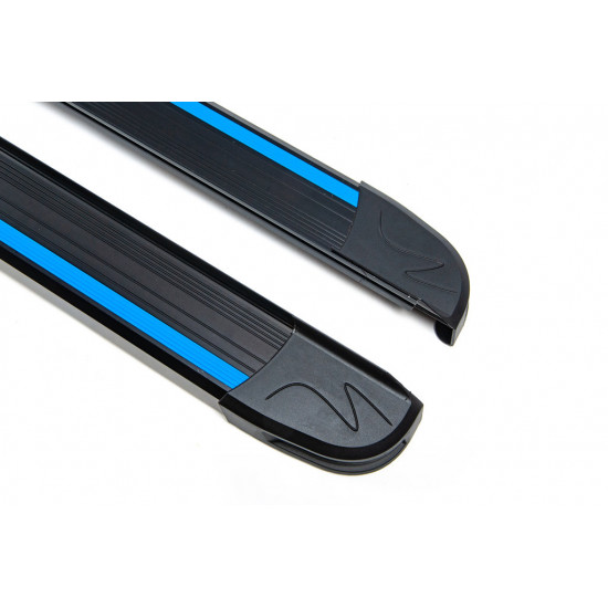 Бокові пороги Maya Blue (2 шт., Алюміній) для Jeep Cherokee/Liberty 2002-2007 рр Бокові пороги Maya Blue (2 шт., Алюміній) для Jeep Cherokee/Liberty 2002-2007 рр
