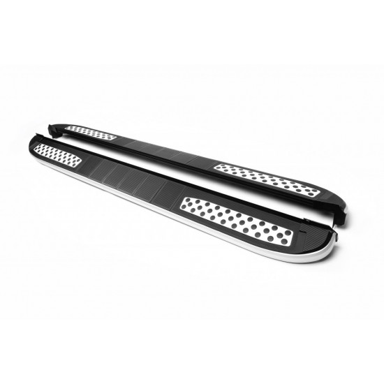 Бокові пороги Tayga V2 (2 шт., Алюміній) для Jeep Cherokee/Liberty 2002-2007 рр Бокові пороги Tayga V2 (2 шт., Алюміній) для Jeep Cherokee/Liberty 2002-2007 рр