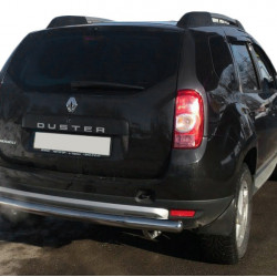 Задня дуга пряма (нерж.) для Renault Duster 2008-2017 рр