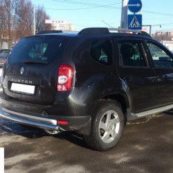 Задня дуга пряма (нерж.) для Renault Duster 2008-2017 рр