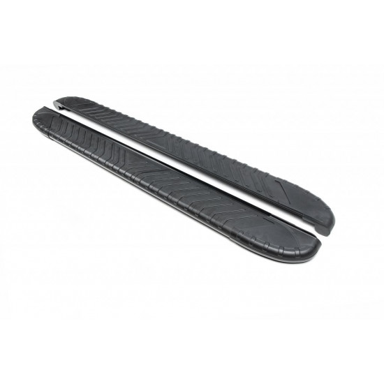 Бокові пороги Bosphore Black (2 шт., Алюміній) для Hyundai Bayon Бокові пороги Bosphore Black (2 шт., Алюміній) для Hyundai Bayon