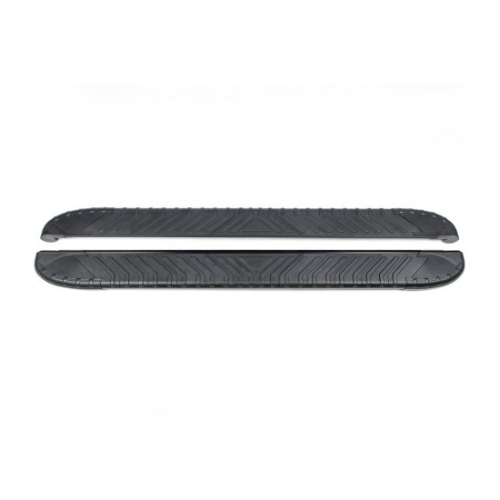 Бокові пороги Bosphore Black (2 шт., Алюміній) для Hyundai Bayon Бокові пороги Bosphore Black (2 шт., Алюміній) для Hyundai Bayon