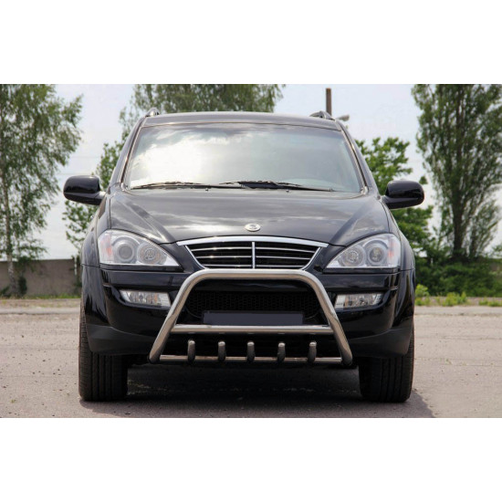 Кенгурятник WT003 (нерж) для SsangYong Kyron 2008-2024 рр