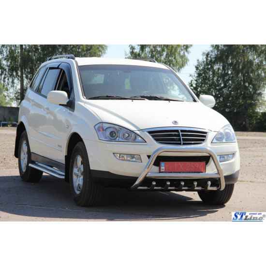 Кенгурятник WT003 (нерж) для SsangYong Kyron 2008-2024 рр