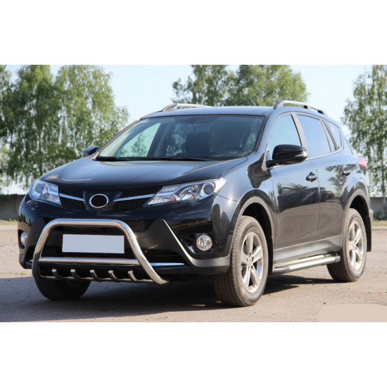 Кенгурятник WT003 (нерж) для Toyota Rav 4 2013-2018 рр