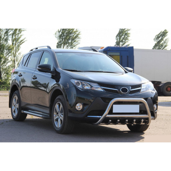 Кенгурятник WT003 (нерж) для Toyota Rav 4 2013-2018 рр