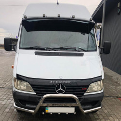 Кенгурятник з вусами (нерж.) для Mercedes Sprinter W901-905 1995-2006 рр