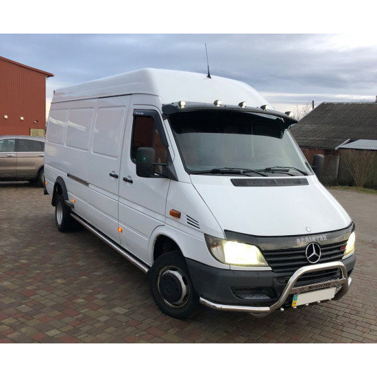 Кенгурятник з вусами (нерж.) для Mercedes Sprinter W901-905 1995-2006 рр