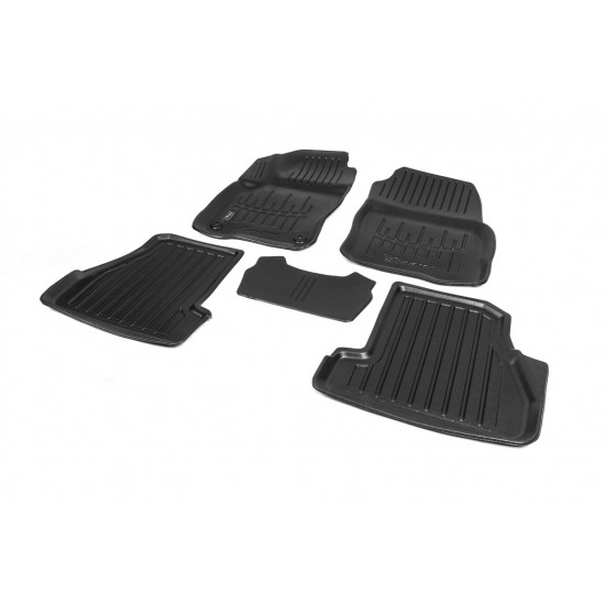 Килимки Stingray 3D (5 шт, поліуретан) для Ford Focus III 2011-2017 рр Килимки Stingray 3D (5 шт, поліуретан) для Ford Focus III 2011-2017 рр
