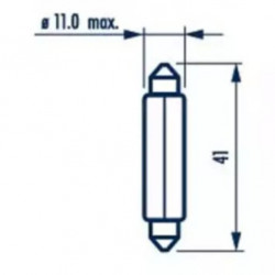 Вказівна лампа Narva 17314 C10W 12V 10W SV8,5