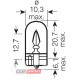 Вказівна лампа Osram 2821 W3W 12V W2.1X9.5D