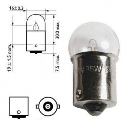 Вказівна лампа Osram 5007 R5W 12V BA15s