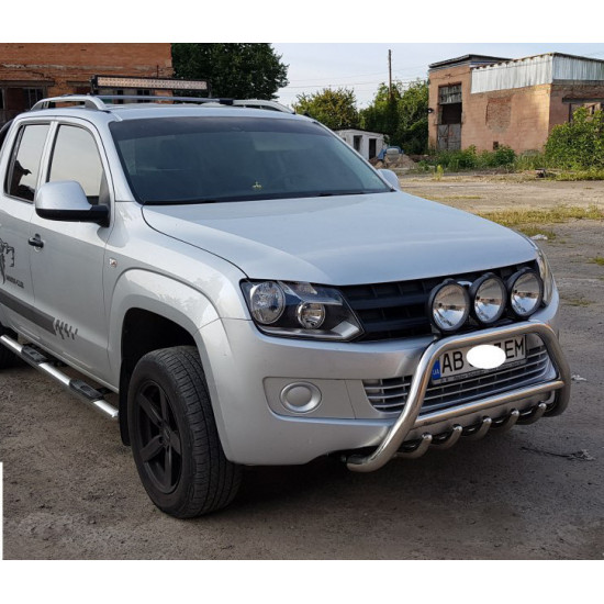 Кенгурятник WT003 (нерж) для Volkswagen Amarok 2010-2022 рр