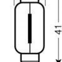 Вказівна лампа Osram 6453 C15W 41mm 24V SV8.5-8