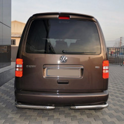 Задні куточки AK003 (2 шт., нерж) для Volkswagen Caddy 2010-2015рр