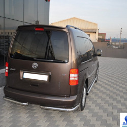 Задні куточки AK003 (2 шт., нерж) для Volkswagen Caddy 2004-2010 рр