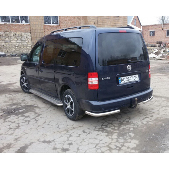 Задні куточки AK003 (2 шт., нерж) для Volkswagen Caddy 2004-2010 рр