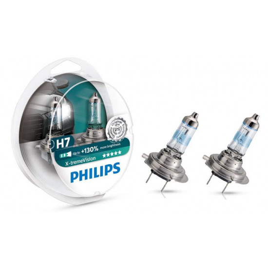 Лампа головного світла Philips H7 55W 12972XV Xtreme Vision -2024130%