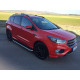 Бокові пороги Tayga Grey (2 шт., Алюміній) З чорним листям на дверях для Ford Kuga/Escape 2013-2019 рр Бокові пороги Tayga Grey (2 шт., Алюміній) З чорним листям на дверях для Ford Kuga/Escape 2013-2019 рр