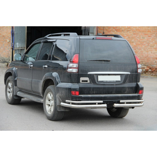 Задні подвійні куточки AK003-1 (2 шт., нерж) для Toyota Land Cruiser Prado 120