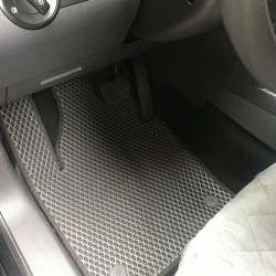 Килимки EVA (чорні) 5 шт, передні та задні (для MAXI, 2 зсувних дверей) для Volkswagen Caddy 2004-2010 рр