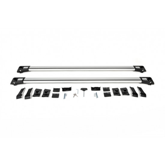 Перемички на звичайні рейлінги WingBar V1 (2 шт) до 140 см, Сірі