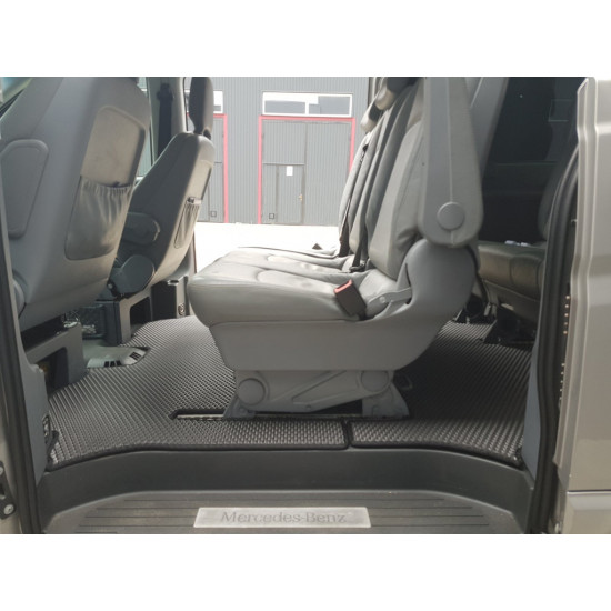 Килимки EVA V2 (повний салон, чорні) для Mercedes Vito W639 2004-2015рр Килимки EVA V2 (повний салон, чорні) для Mercedes Vito W639 2004-2015рр