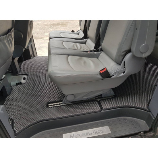 Килимки EVA V2 (повний салон, чорні) для Mercedes Vito W639 2004-2015рр Килимки EVA V2 (повний салон, чорні) для Mercedes Vito W639 2004-2015рр