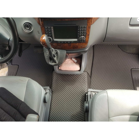Килимки EVA V2 (повний салон, чорні) для Mercedes Vito W639 2004-2015рр Килимки EVA V2 (повний салон, чорні) для Mercedes Vito W639 2004-2015рр