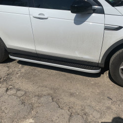 Бокові пороги Tayga Grey (2 шт., Алюміній) 2019-2024 для Land Rover Discovery Sport