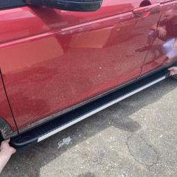 Бокові пороги Maya V1 (2 шт., Алюміній) 2014-2019 для Land Rover Discovery Sport