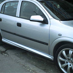 Бічні пороги HB (під фарбування) для Opel Astra G classic 1998-2012рр