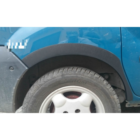 Накладки на арки (4 шт, чорні) Пластик для Renault Kangoo 1998-2008 рр Накладки на арки (4 шт, чорні) Пластик для Renault Kangoo 1998-2008 рр