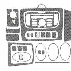 Декор на панель (12 деталей) Алюміній для Ford Focus II 2008-2011 рр